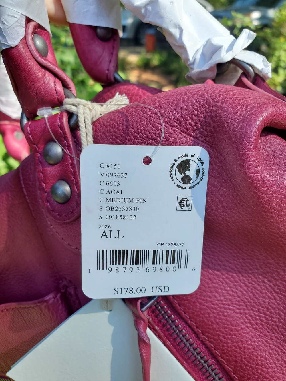 Free People Baby Emerson Tote In Acai - Picture 9 of 10